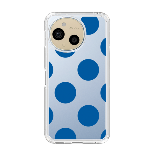 Slim Protection Case［ Simple Dot - Blue ］