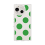 Slim Protection Case［ Simple Dot - Green ］