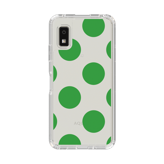 Slim Protection Case［ Simple Dot - Green ］