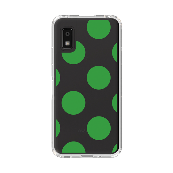 Slim Protection Case［ Simple Dot - Green ］