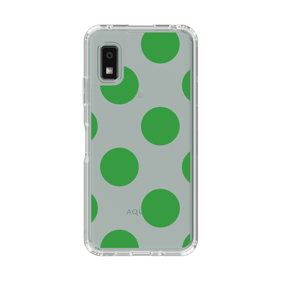 Slim Protection Case［ Simple Dot - Green ］