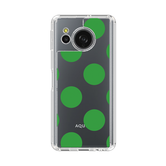 Slim Protection Case［ Simple Dot - Green ］