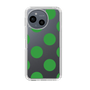 Slim Protection Case［ Simple Dot - Green ］