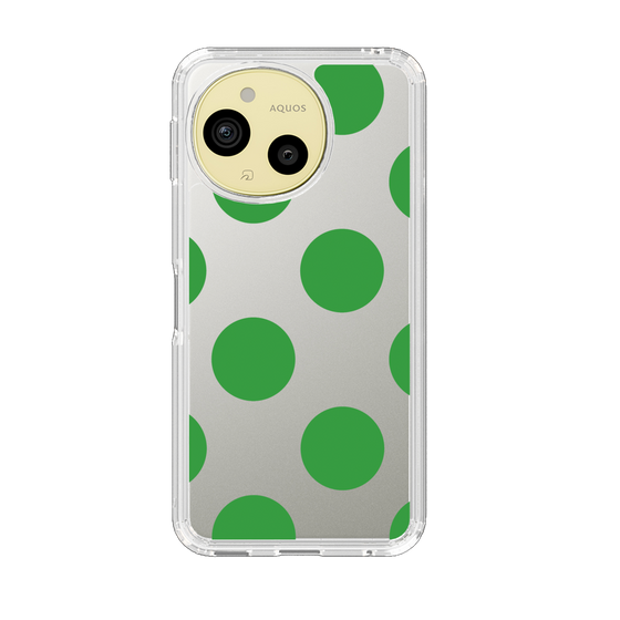 Slim Protection Case［ Simple Dot - Green ］