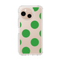 Slim Protection Case［ Simple Dot - Green ］