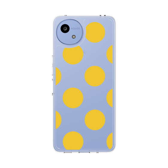 Slim Protection Case［ Simple Dot - Yellow ］