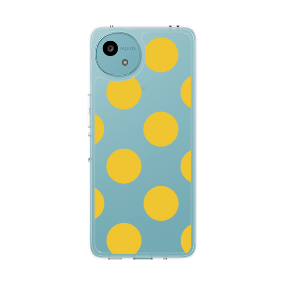 Slim Protection Case［ Simple Dot - Yellow ］