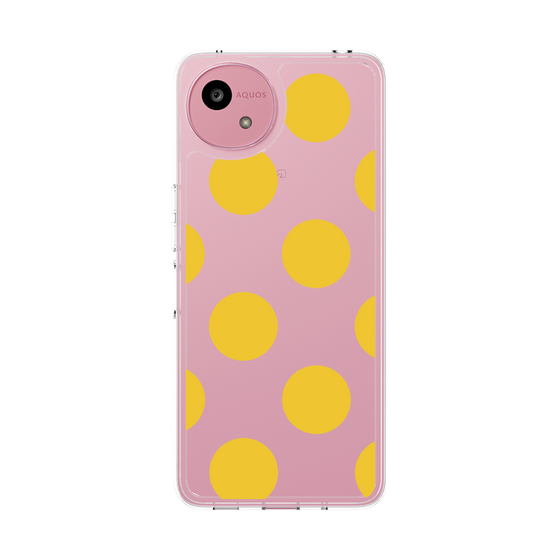 Slim Protection Case［ Simple Dot - Yellow ］