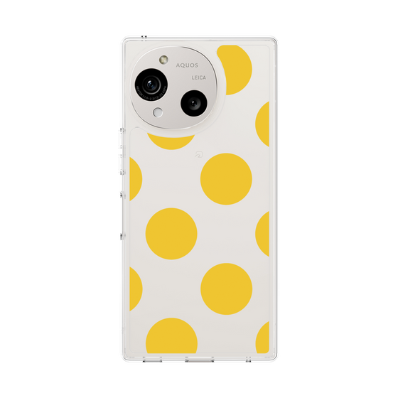 Slim Protection Case［ Simple Dot - Yellow ］