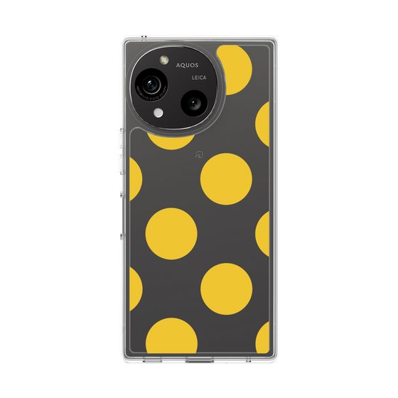 Slim Protection Case［ Simple Dot - Yellow ］