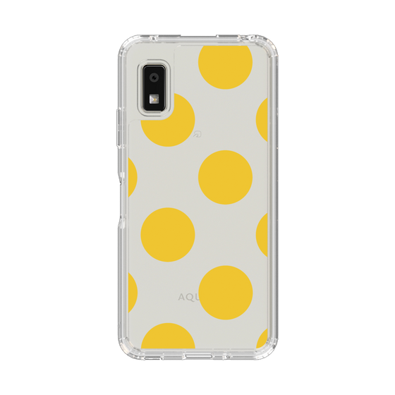 Slim Protection Case［ Simple Dot - Yellow ］