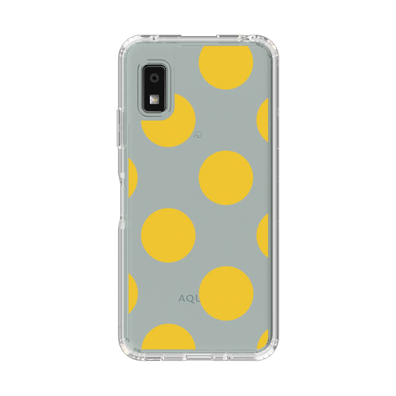 Slim Protection Case［ Simple Dot - Yellow ］