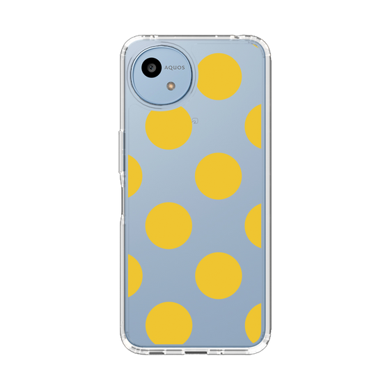 Slim Protection Case［ Simple Dot - Yellow ］