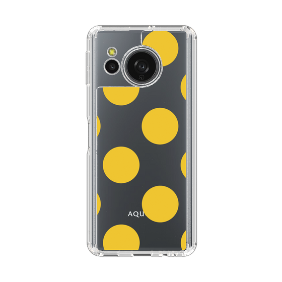 Slim Protection Case［ Simple Dot - Yellow ］