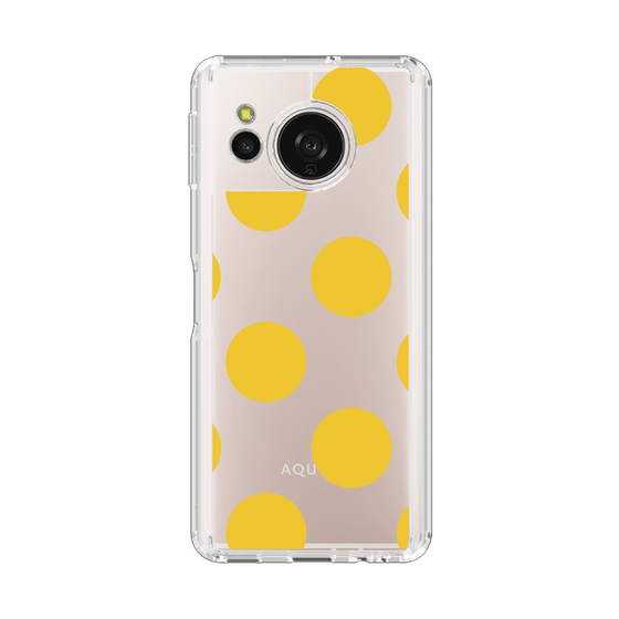 Slim Protection Case［ Simple Dot - Yellow ］