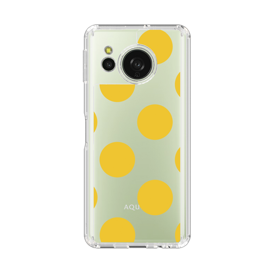 Slim Protection Case［ Simple Dot - Yellow ］