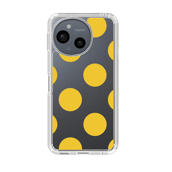 Slim Protection Case［ Simple Dot - Yellow ］