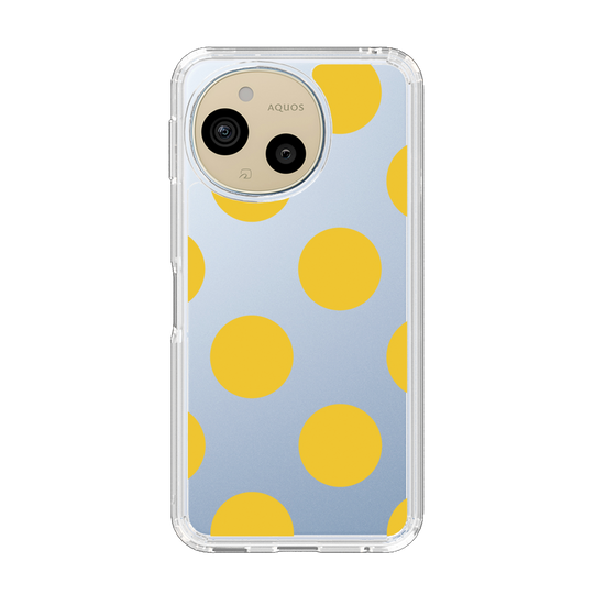 Slim Protection Case［ Simple Dot - Yellow ］