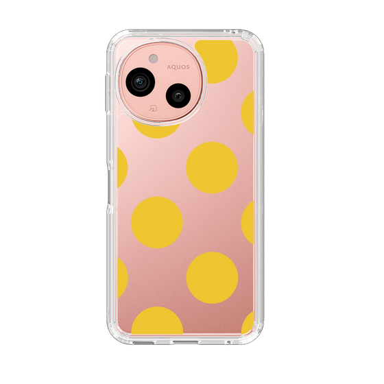 Slim Protection Case［ Simple Dot - Yellow ］
