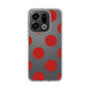 Slim Protection Case［ Simple Dot - Red ］