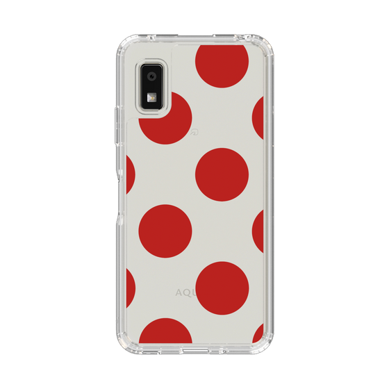 Slim Protection Case［ Simple Dot - Red ］