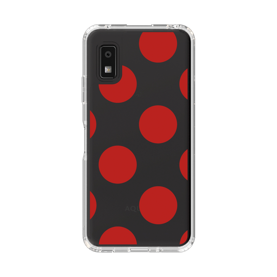 Slim Protection Case［ Simple Dot - Red ］
