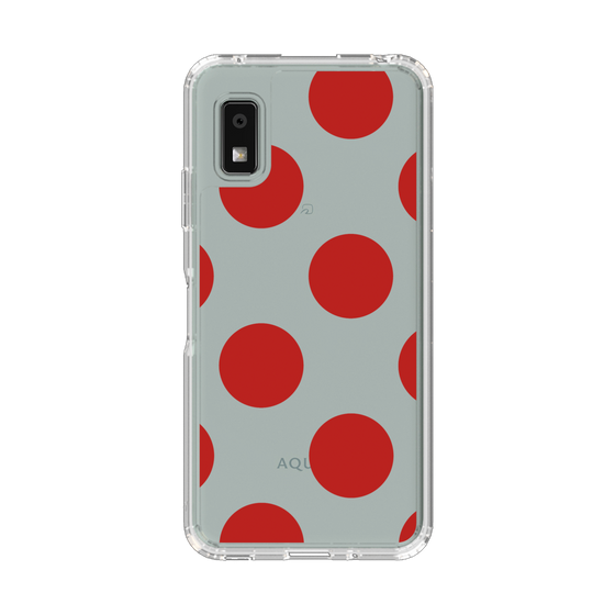 Slim Protection Case［ Simple Dot - Red ］