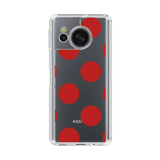 Slim Protection Case［ Simple Dot - Red ］