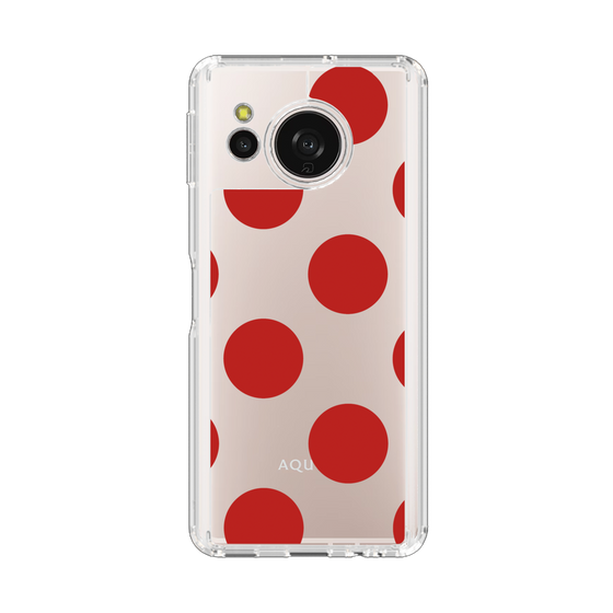 Slim Protection Case［ Simple Dot - Red ］