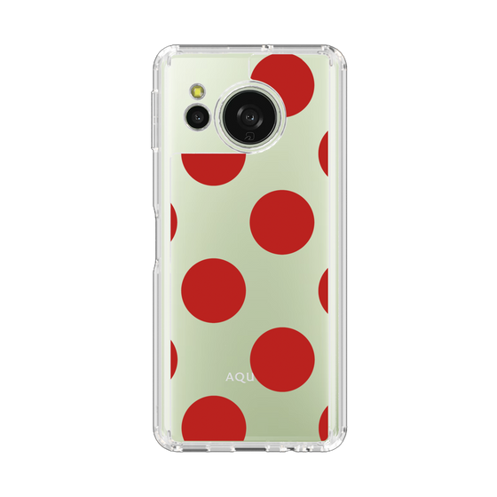 Slim Protection Case［ Simple Dot - Red ］