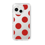 Slim Protection Case［ Simple Dot - Red ］