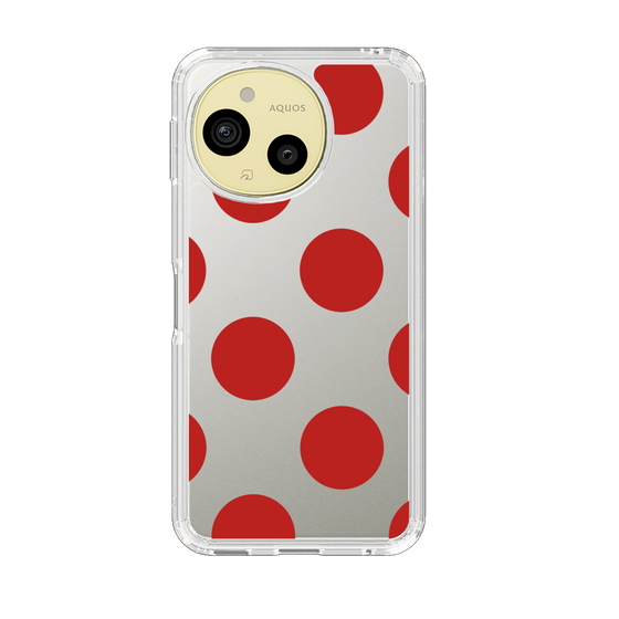 Slim Protection Case［ Simple Dot - Red ］