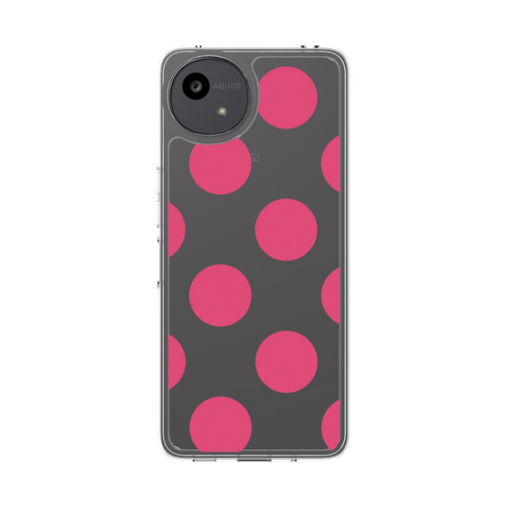 Slim Protection Case［ Simple Dot - Pink ］