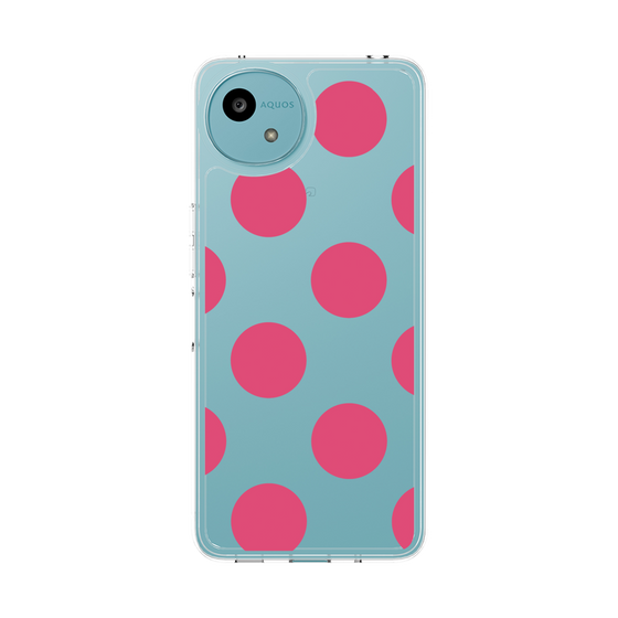 Slim Protection Case［ Simple Dot - Pink ］