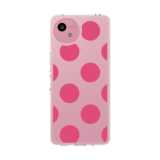 Slim Protection Case［ Simple Dot - Pink ］