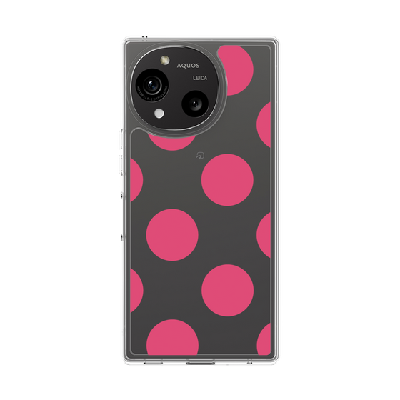 Slim Protection Case［ Simple Dot - Pink ］