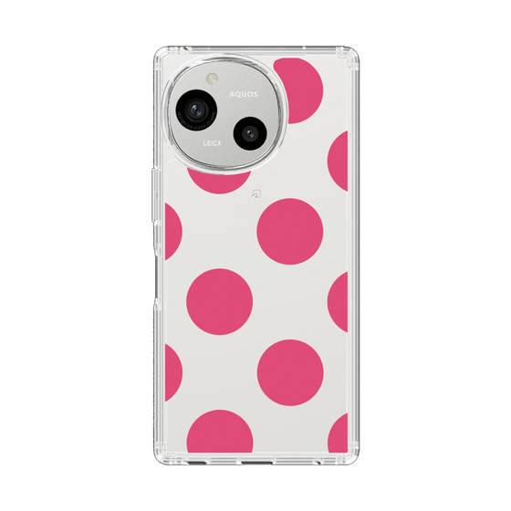 Slim Protection Case［ Simple Dot - Pink ］