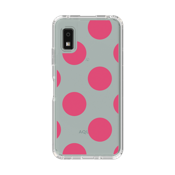 Slim Protection Case［ Simple Dot - Pink ］
