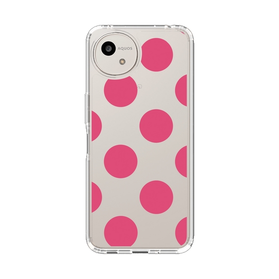 Slim Protection Case［ Simple Dot - Pink ］