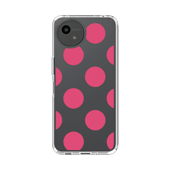 Slim Protection Case［ Simple Dot - Pink ］