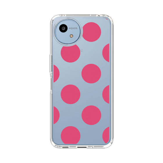Slim Protection Case［ Simple Dot - Pink ］