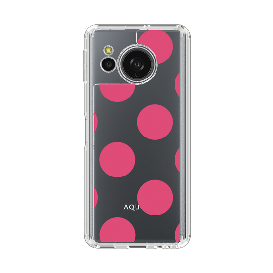 Slim Protection Case［ Simple Dot - Pink ］