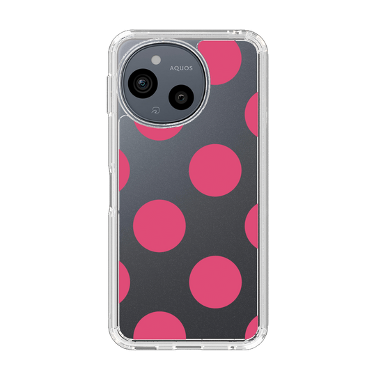 Slim Protection Case［ Simple Dot - Pink ］