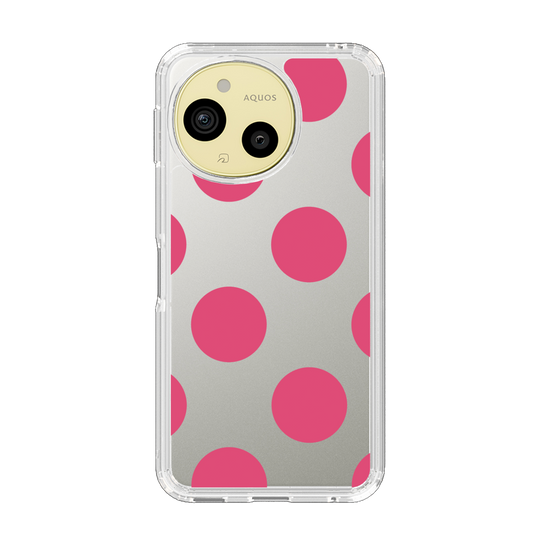 Slim Protection Case［ Simple Dot - Pink ］