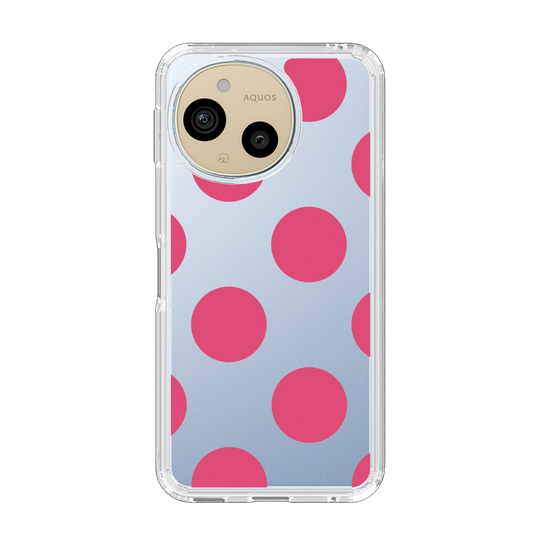 Slim Protection Case［ Simple Dot - Pink ］