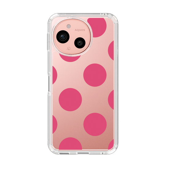 Slim Protection Case［ Simple Dot - Pink ］