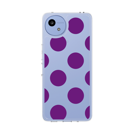 Slim Protection Case［ Simple Dot - Purple ］