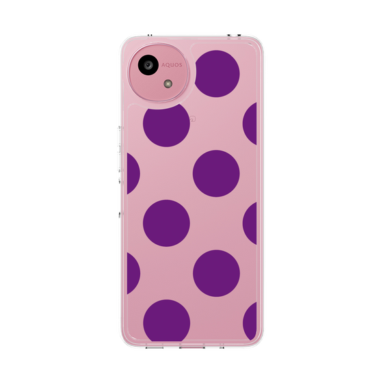 Slim Protection Case［ Simple Dot - Purple ］
