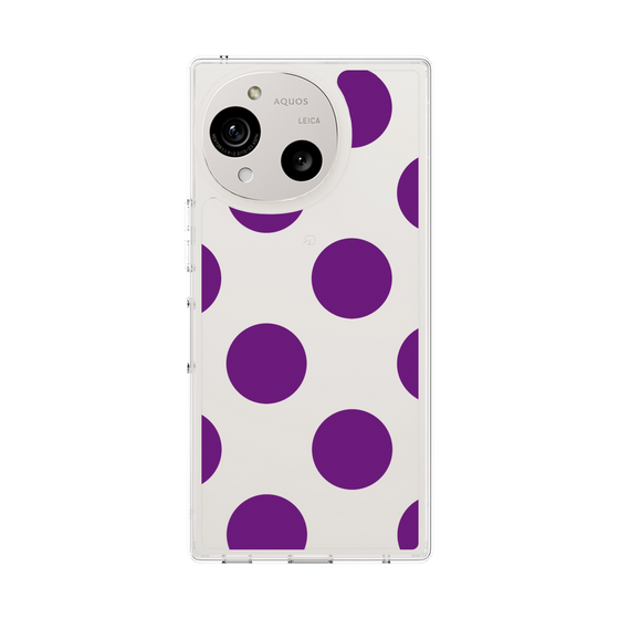 Slim Protection Case［ Simple Dot - Purple ］
