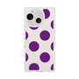 Slim Protection Case［ Simple Dot - Purple ］